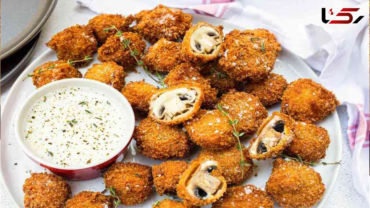 راحت‌ترین و لذیذترین قارچ سوخاری + فیلم