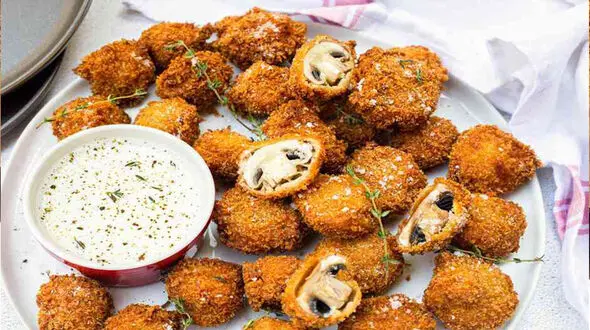 راحت‌ترین و لذیذترین قارچ سوخاری + فیلم