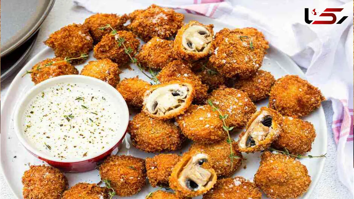 راحت‌ترین و لذیذترین قارچ سوخاری + فیلم