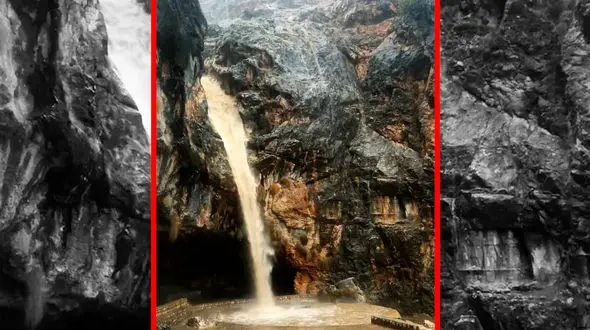 فیلم منظره متفاوت آبشار گل آلود ایذه