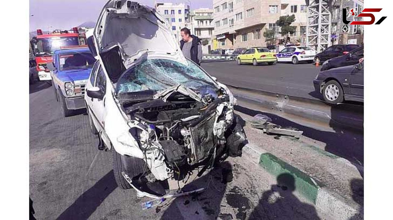  تصادف هولناک با اتوبوس در اتوبان امام علی / 3 نفر مصدوم شدند 
