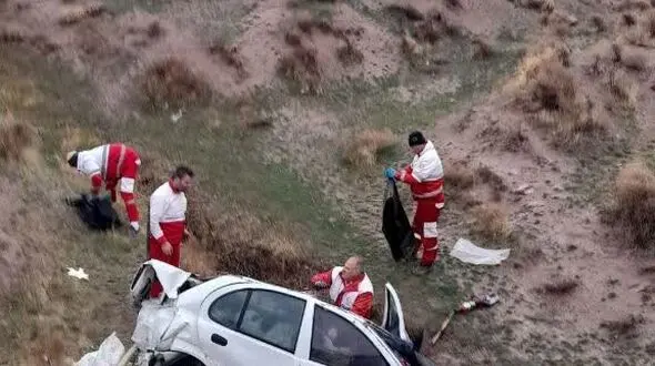 تصادف مرگبار تیبا با پژو در آزاد راه تهران به تبریز