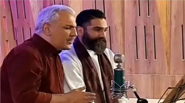 فیلم آواز باشکوه مهران مدیری با علی زند وکیلی ! / آهنگ  الهی بعد تو بارون بگیره را ترکاندند !