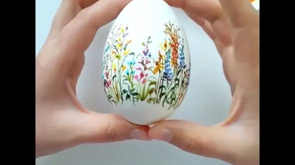 این تخم مرغ ناگهان گلستان شد + فیلم