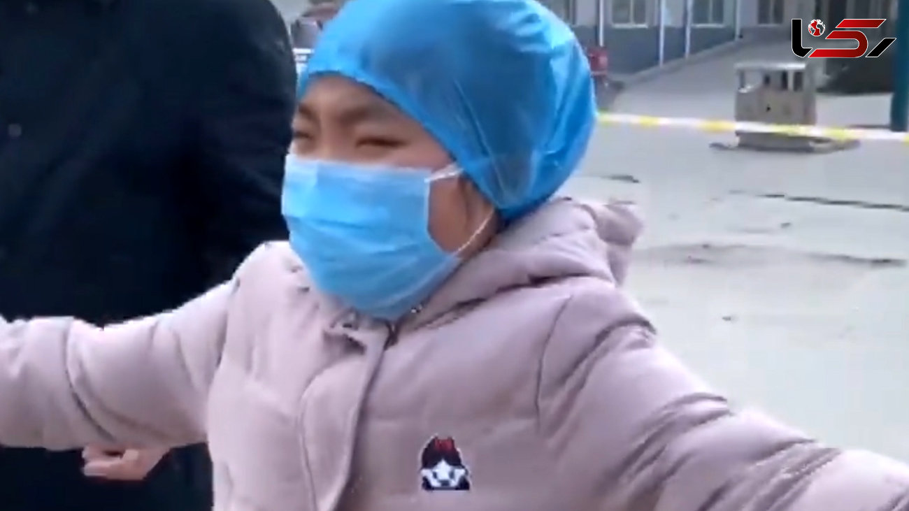 ویدیوی تلخ از ملاقات خانم پرستار چینی با دخترش / کرونا را باید بکشم