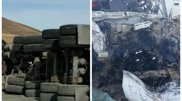 ۵ کشته و ۲ مجروح در سانحه رانندگی محور خمین- الیگودرز