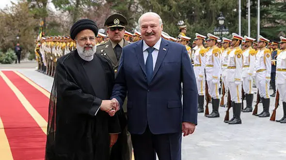 استقبال رئیسی از لوکاشنکو رئیس جمهور بلاروس در مجموعه سعد آباد