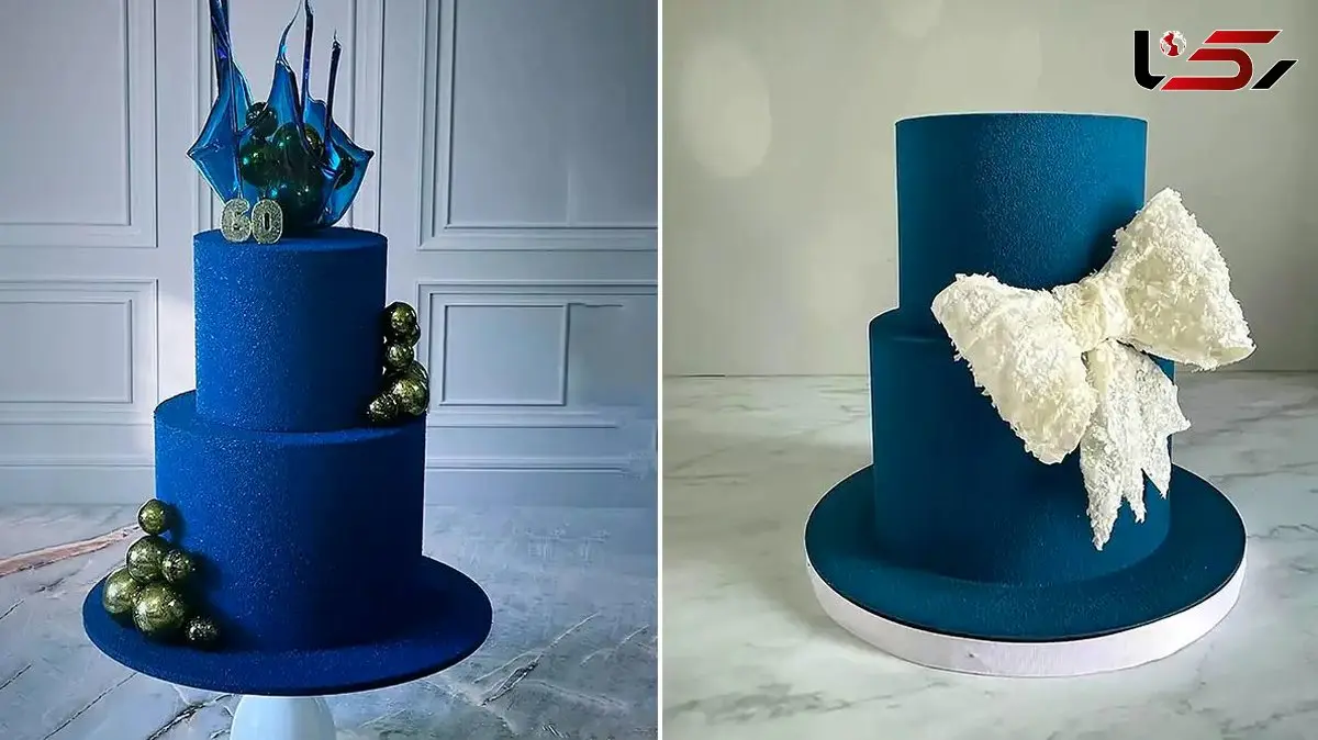 انتخاب کیک تولد مدرن آبی؛ 15 طرح فوق العاده برای تولد لاکچری