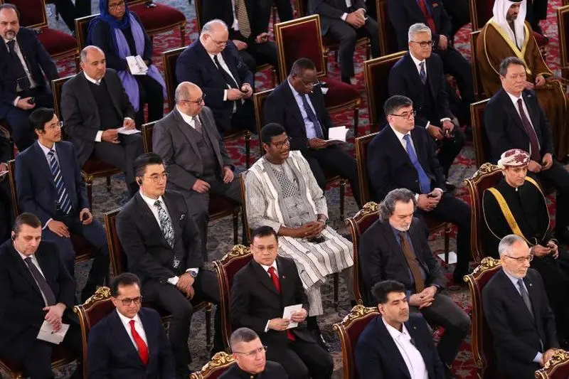 دکتر مسعود پزشکیان بعدازظهر امروز دوشنبه 20 بهمن 1404 در آیین رسمی روز ملی جمهوری اسلامی ایران «سلام سفرا» به مناسب چهل و هفتمین سالگرد پیروزی شکوهمند انقلاب اسلامی