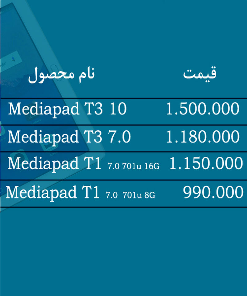 قیمت تبلت‌های متنوع از برند‌های مطرح جهان در بازار ایران، به تاریخ ۳ اردیبهشت ۹۸ را در این خبر مشاهده کنید.