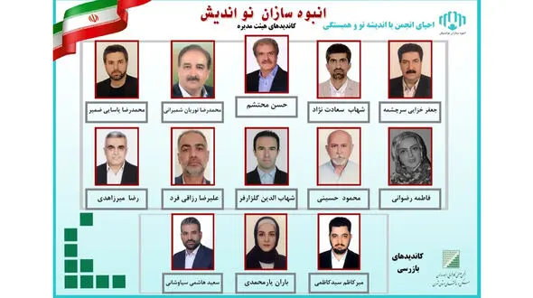 معرفی کاندیداهای گروه انبوه سازان نواندیش در انتخابات هیئت مدیره انبوه‌سازان تهران
