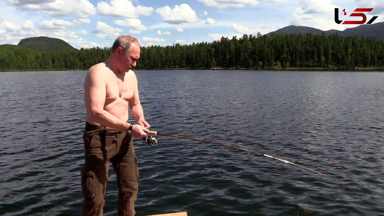 پوتین در حال خوش گذرانی و ماهیگیری در سیبری+ عکس و فیلم