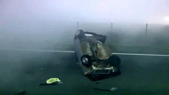 تصادف زنجیره‌ای مرگبار در برزیل + فیلم