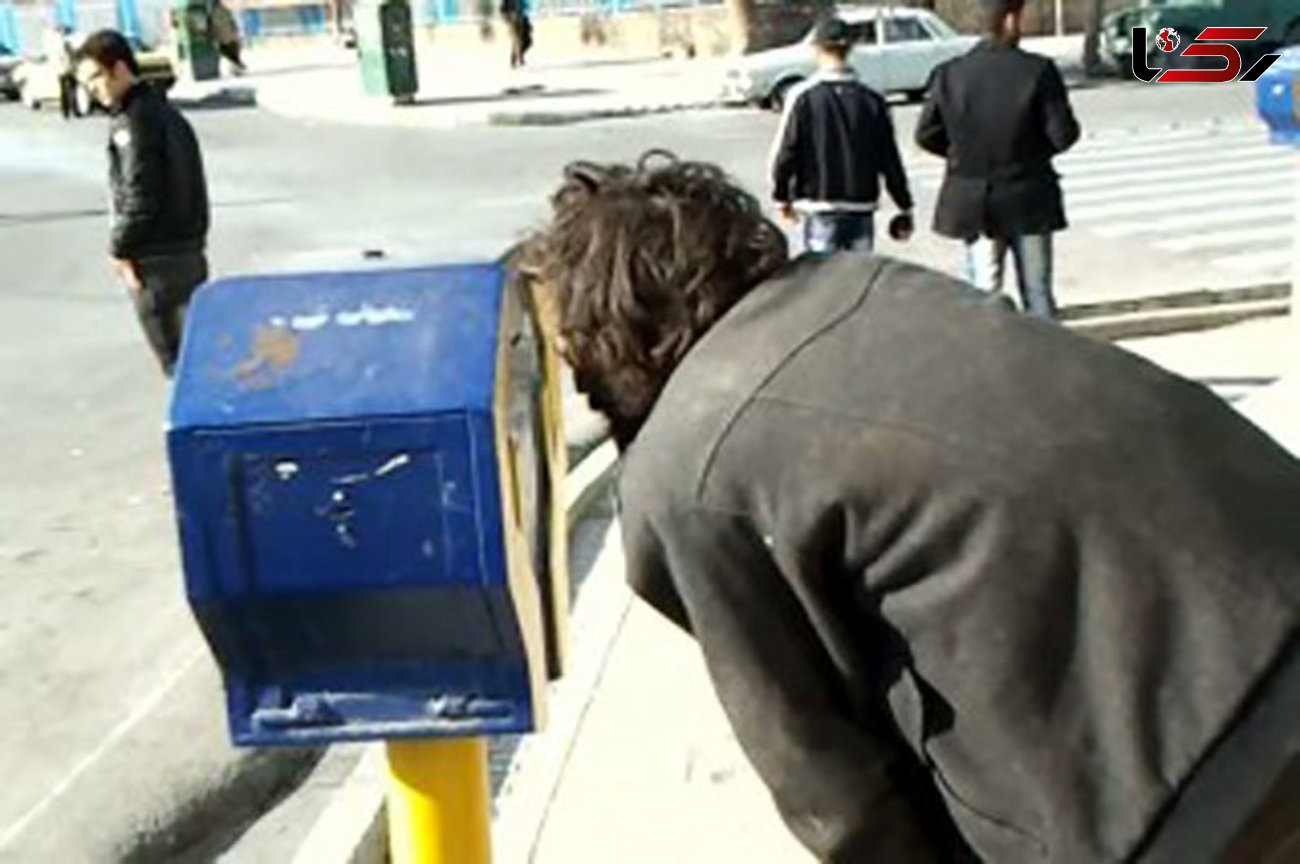 تلاش برای سرقت از صندوق صدقات در خیابان فردوسی + فیلم