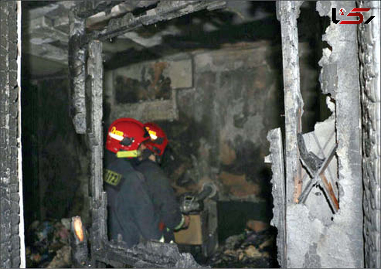 کودک 5 ساله، ساختمانی را به آتش کشید