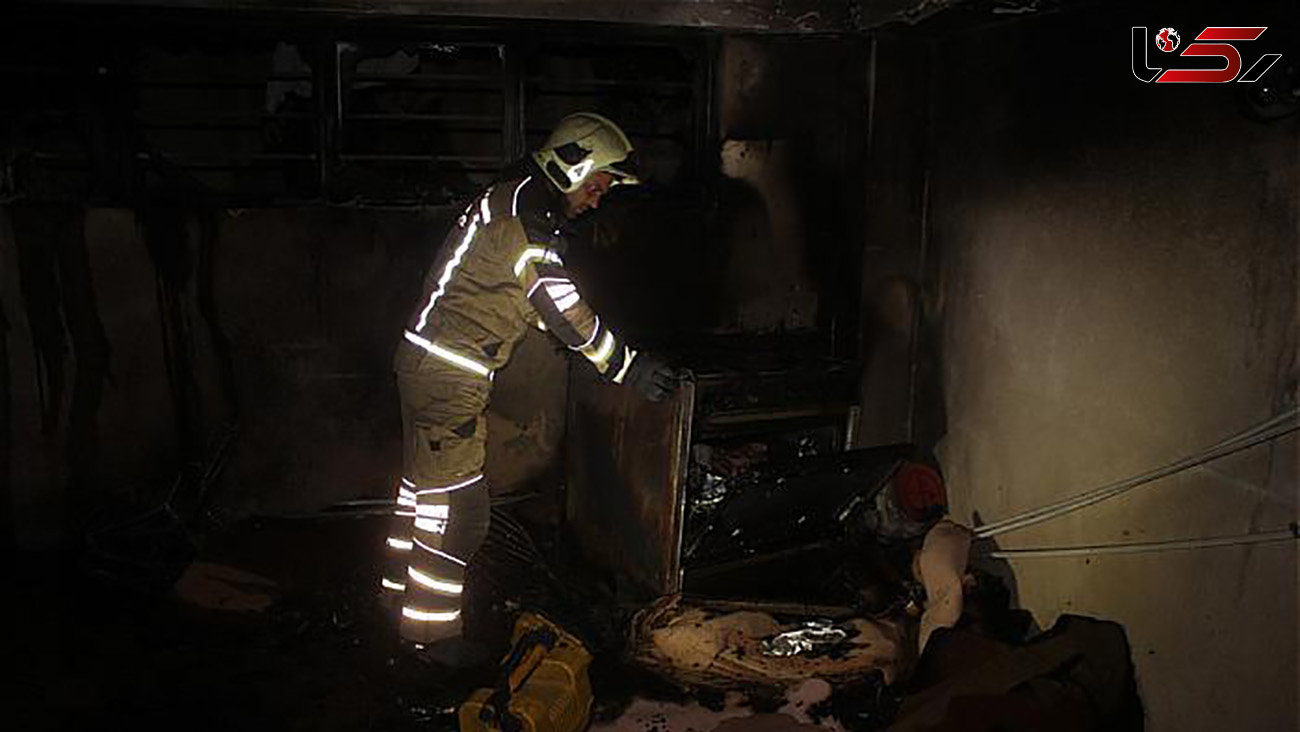نجات مادر و فرزند تهرانی از میان شعله های آتش + عکس