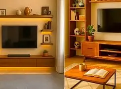 دکوراسیون دیوار پشت تلویزیون؛ 15 طرح شیک و مدرن برای خانه شما