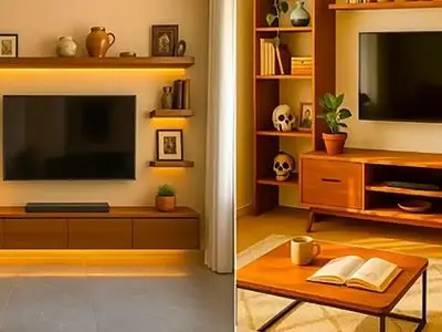 دکوراسیون دیوار پشت تلویزیون؛ 15 طرح شیک و مدرن برای خانه شما