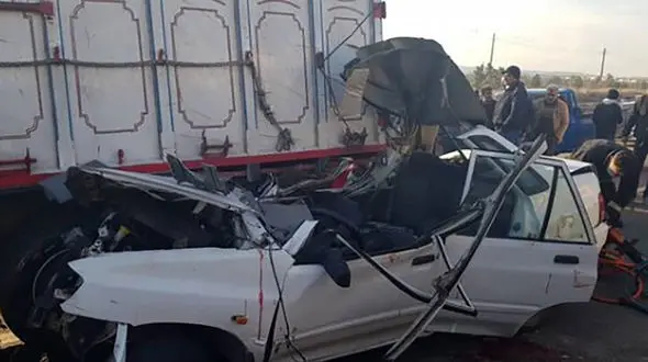 مرگ هولناک 4 تن در جاده ابهر 