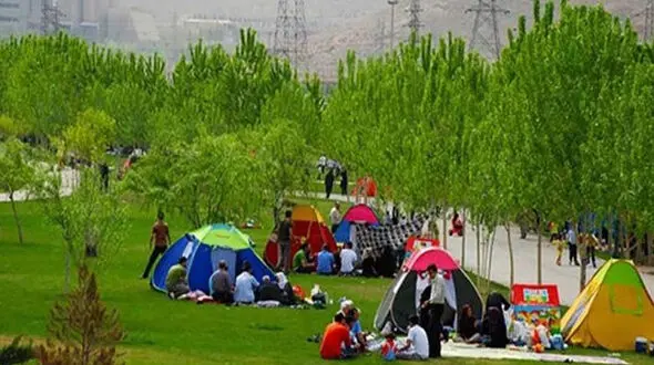 64 هزار هکتار فضای سبز و بوستان میزبان شهروندان تهرانی در روز طبیعت