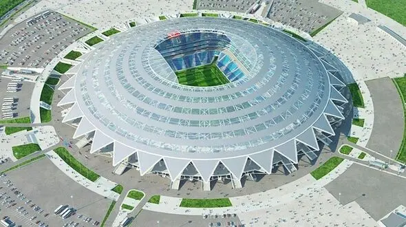 ورزشگاهی که نصفش زیر زمین است!