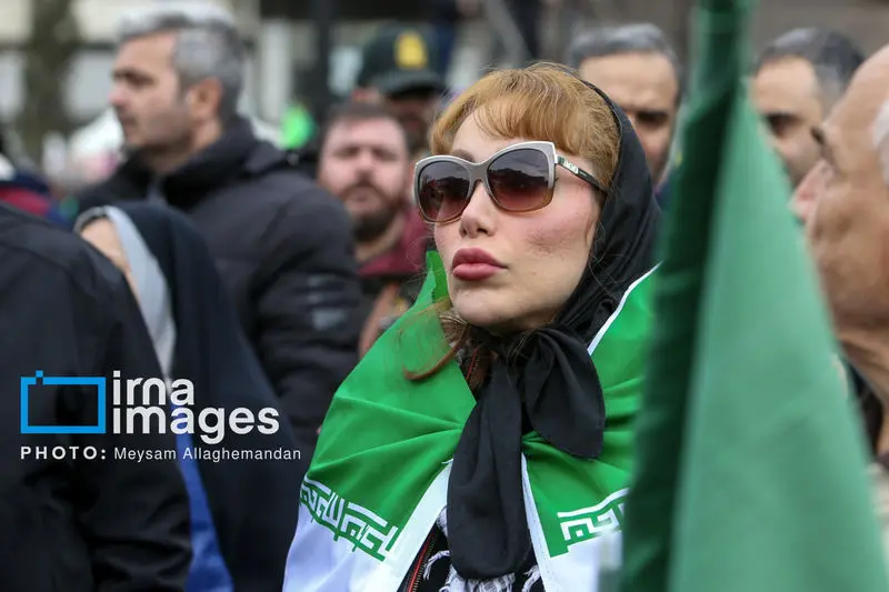 حضور مردم ایران در راهپیماتیی 22 بهمن 1404