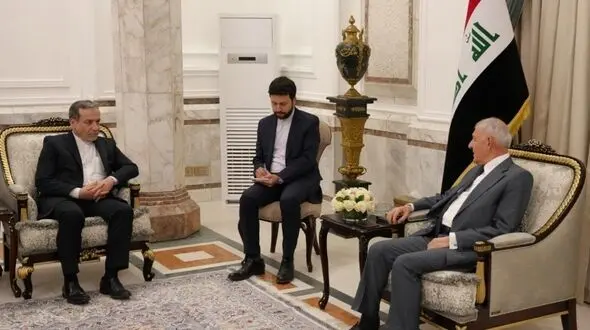 دیدار و گفتگوی دکتر عراقچی و رئیس‌جمهور عراق