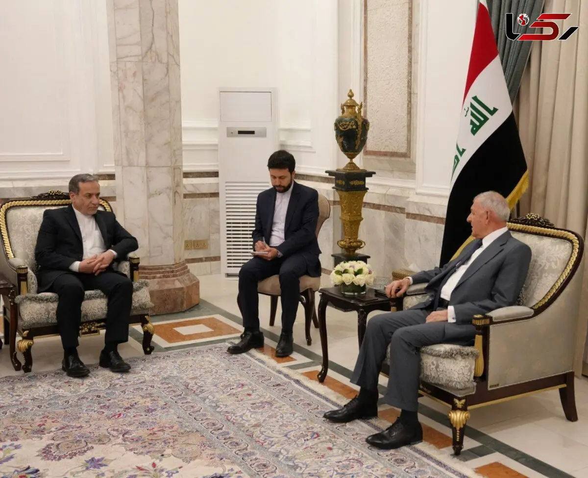 دیدار و گفتگوی دکتر عراقچی و رئیس‌جمهور عراق