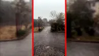 فیلم بارش شدید باران در شهسوار تنکابن