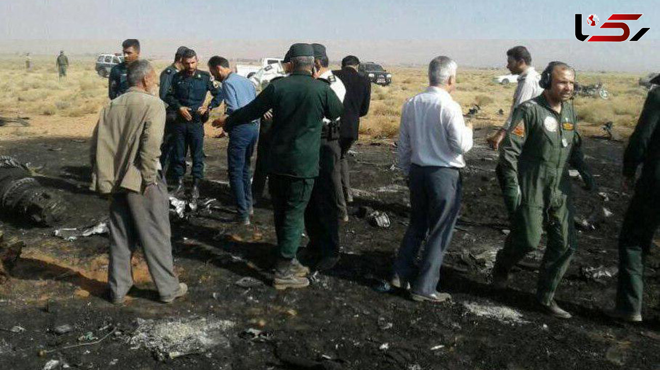 سقوط هولناک هواپیمای نظامی در  فارس+عکس محل حادثه