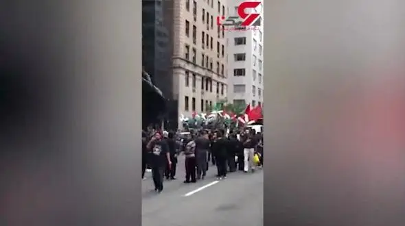 راهپیمایی عزاداران حسینی در منهتن نیویورک+فیلم