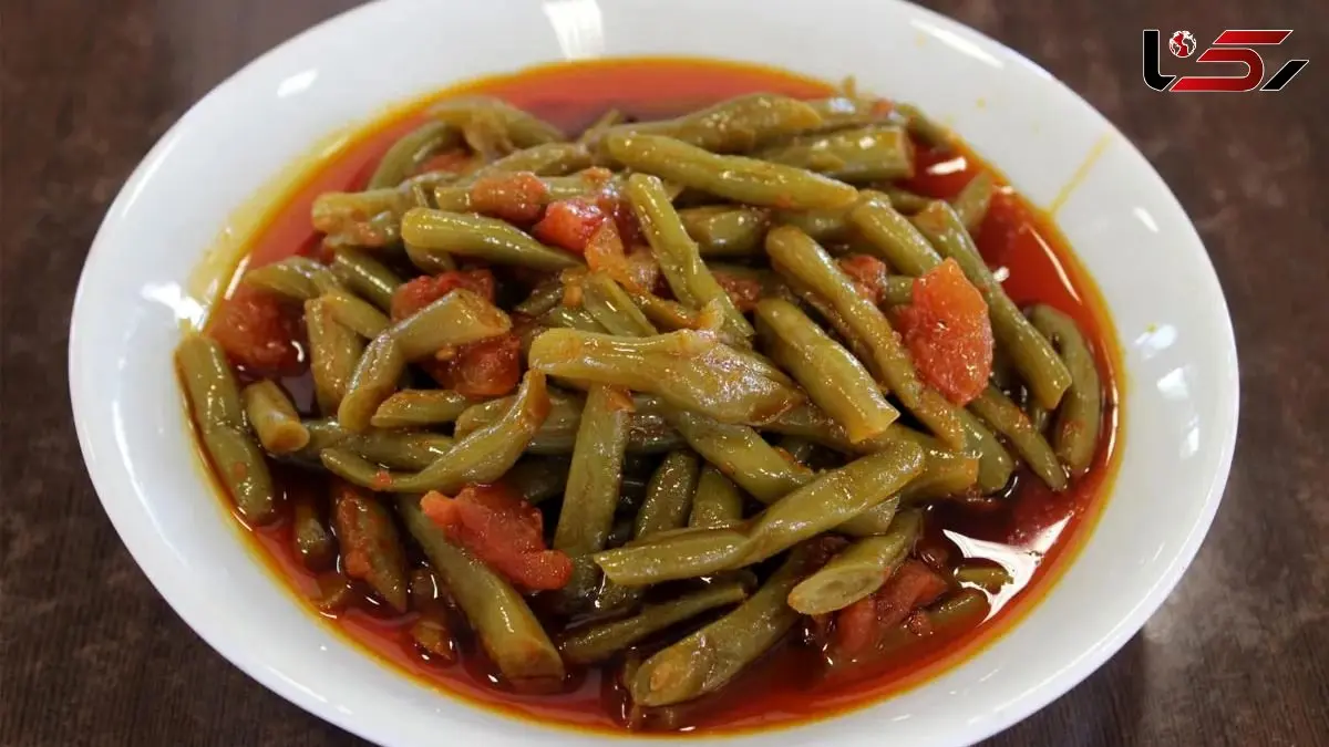 دستور پخت خوراک لوبیا سبز ساده و خوشمزه در خانه