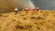 فیلم آتش سوزی هولناک در ارتفاعات مرند