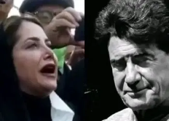 آواز احساسی؛ نغمه خوانی و زجه مژگان شجریان بر سر مزار پدرش اسطوره قلبت تیکه تیکه میشه