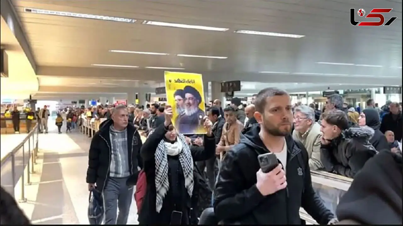 فرود ۵۰ هواپیما حامل شرکت‌کنندگان در مراسم تشییع شهید سید حسن نصر الله / ترافیک در فرودگاه بیروت 