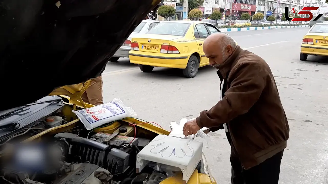 ابتکار جالب راننده مازندرانی برای مبارزه با کرونا + فیلم 