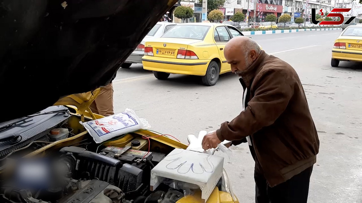 ابتکار جالب راننده مازندرانی برای مبارزه با کرونا + فیلم 