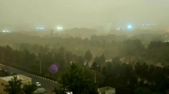 وقوع توفان تندری در تهران + عکس