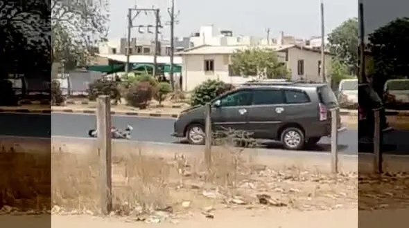 فیلم دلخراش از تصادف وحشتناک مرد جوان