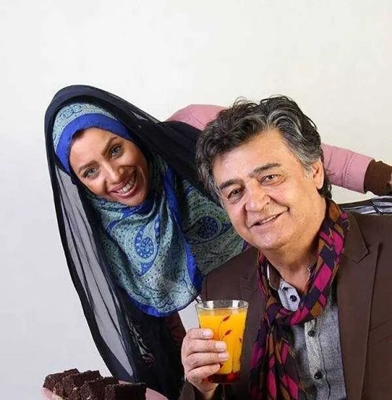 رضا رویگری و همسرش