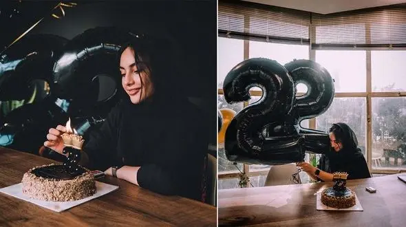 جشن تولد کرونایی ترلان پروانه با تم سیاه + عکس