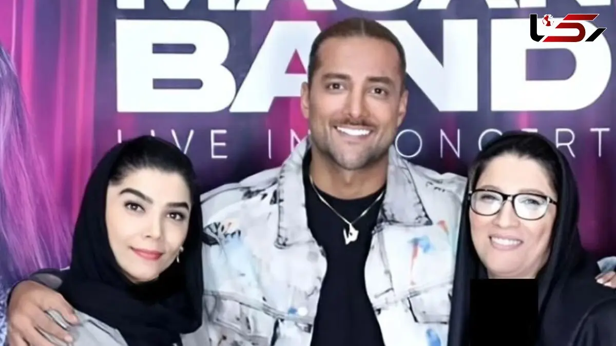 عکس/ همه خانم های خانواده امیر مقاره در بک استیج کنسرتش / آقای خواننده حسابی خانواده دوسته! باریکلا پسر ...