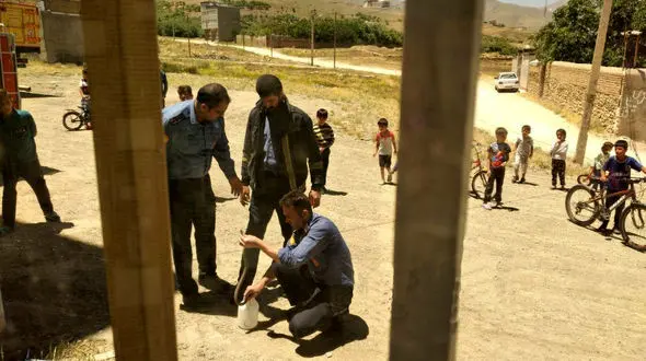 وحشت خانواده همدانی از مار سمی 