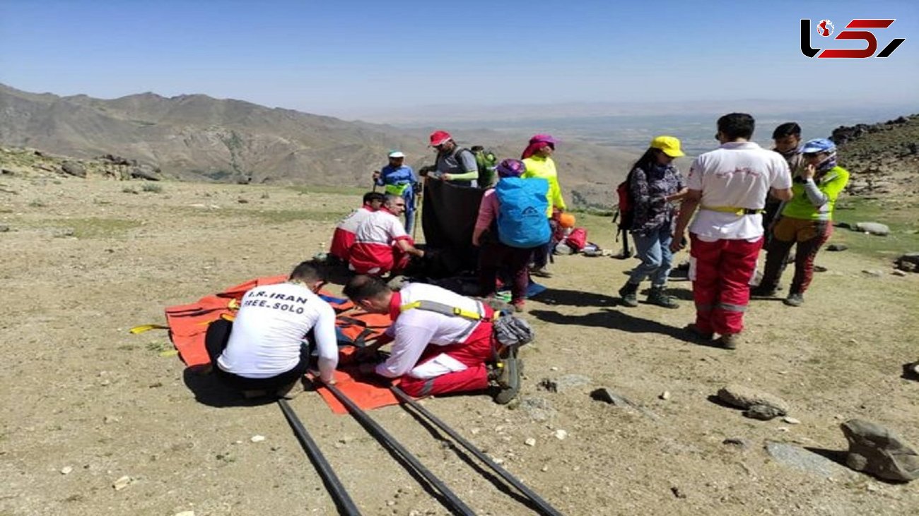 امداد هوایی هلال احمر استان همدان یک زن کوهنورد بیمار قلبی را نجات داد