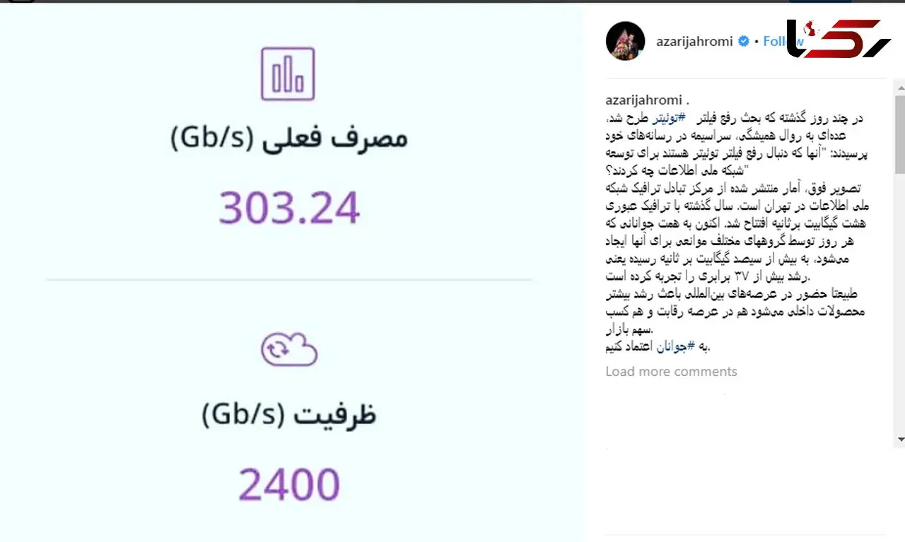 پاسخ آذری جهرمی به منتقدان رفع فیلتر توئیتر +عکس