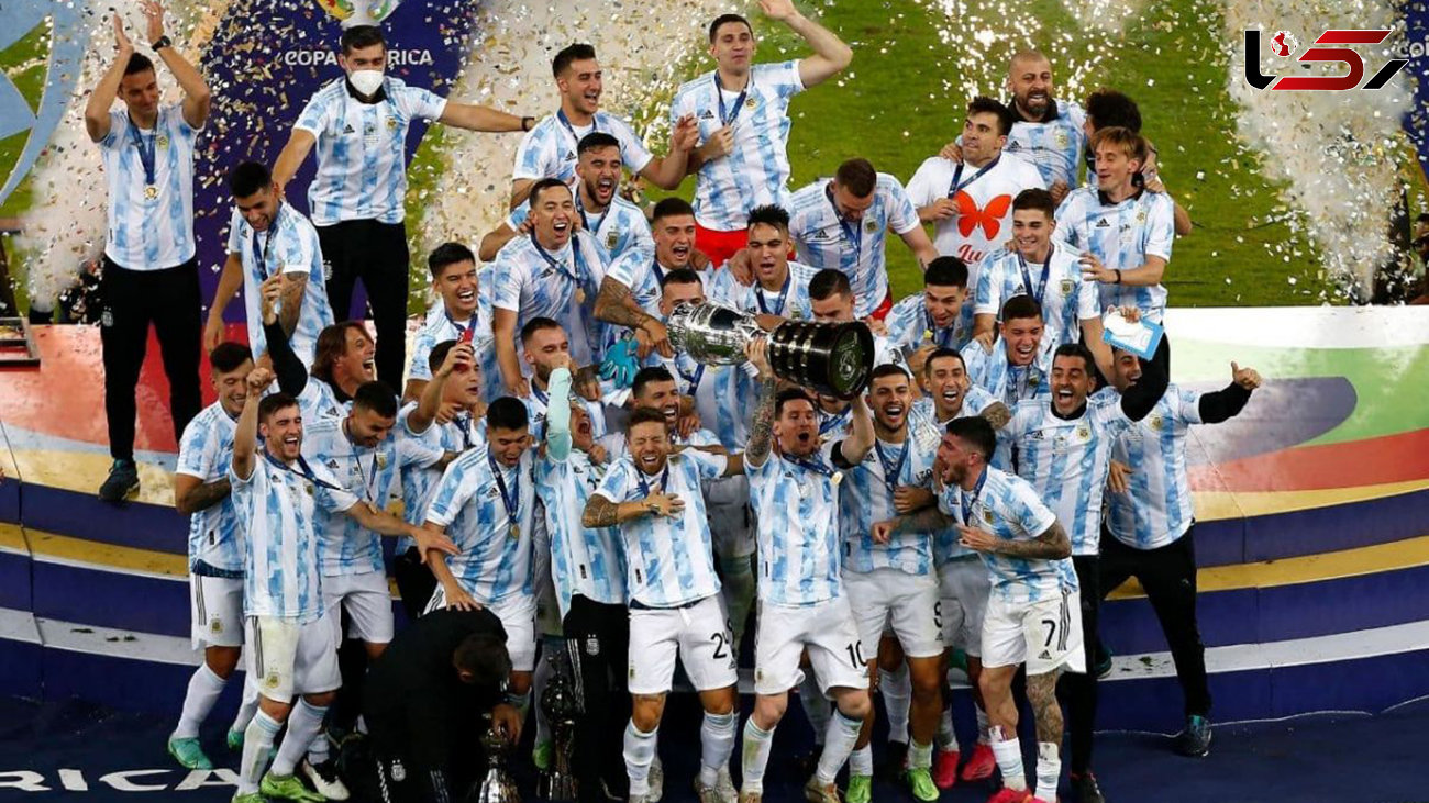عکس جشن قهرمانی آرژانتین در کوپا آمریکا + فیلم