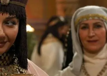 چهرۀ «کاریماما، دایۀ زلیخا» در مراسم تقدیر از سریال «یوسف پیامبر»؛ سال 87