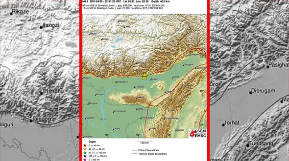 زلزله 6 ریشتری در هند