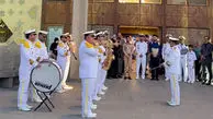 طنین مارش نظامی نیروی دریایی ارتش در محوطه مجموعه تئاتر شهر / فیلم
