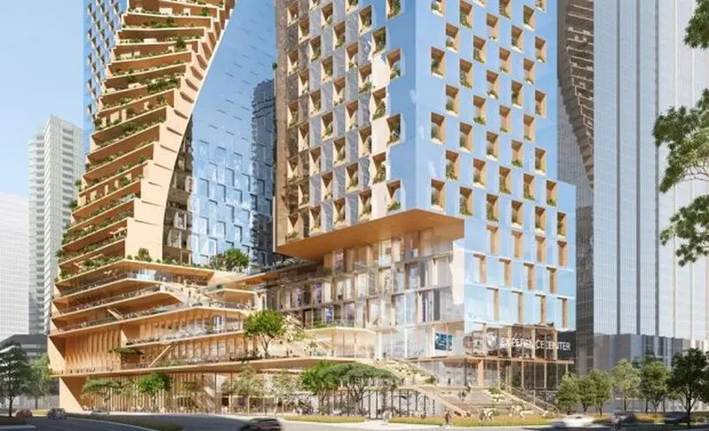 آسمان_خراش سبز مارپیچ در سیدنی استرالیا